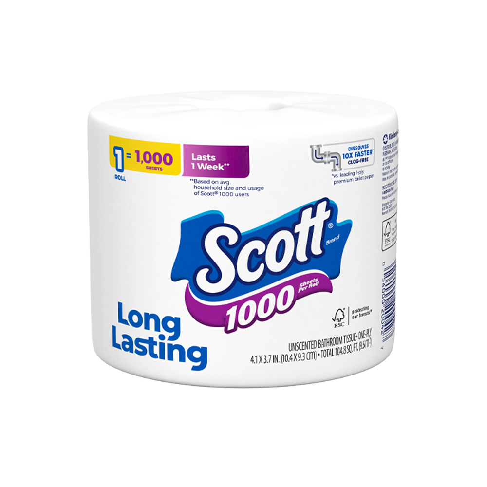 Scott 1000 Toilet Paper 1,000 Sheets