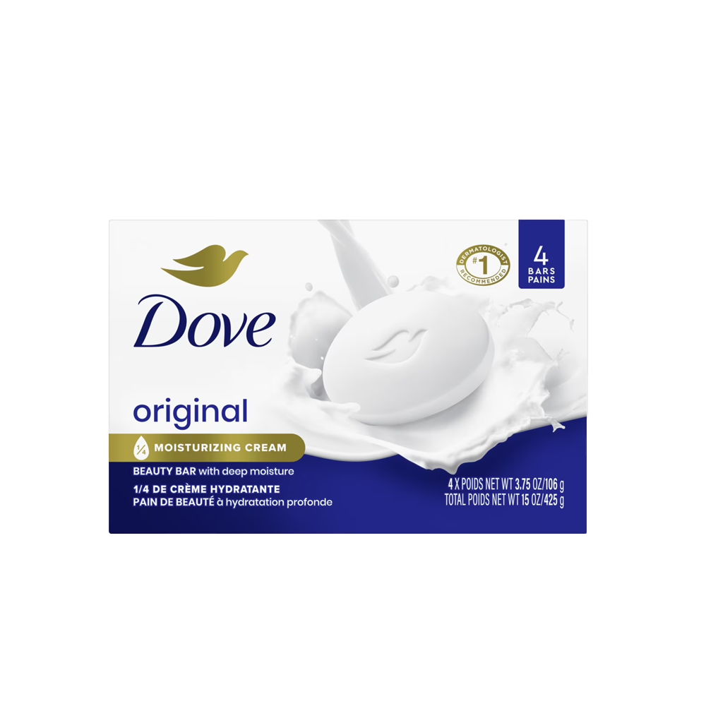Dove Beauty Bar Soap Original Deep Moisturizing 3.75 oz
