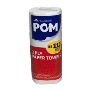 POM 2-Ply Paper Towels 110 sheets/roll, 2 Rolls