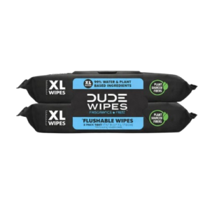 Dude Wipes XL Fragrance Free Flushable, 50 count, 2 pack (100 wipes)