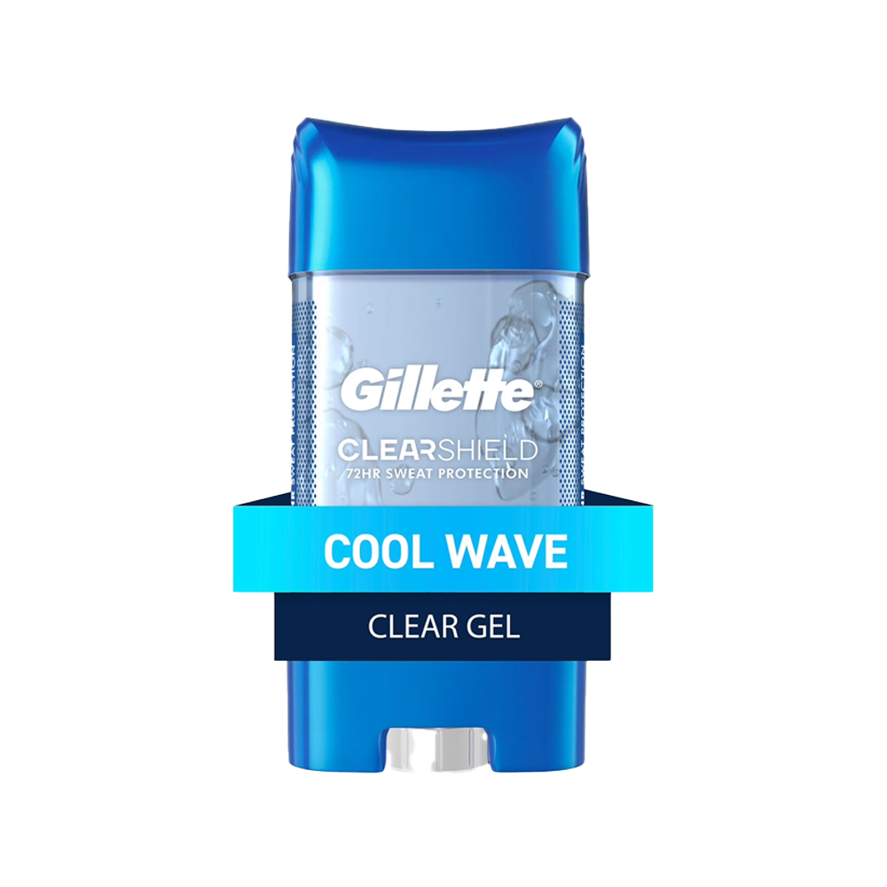 Gillette Cool Wave Clear Gel Men's Antiperspirant Deodorant 3.8 oz