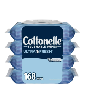 Cottonelle Fresh Care Flushable Wet Wipes, 42 count, 4 pack (168 wipes)