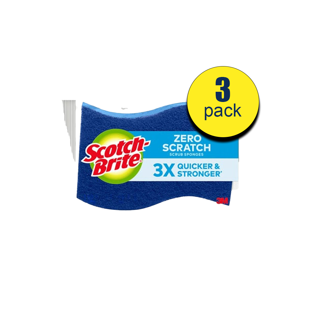 Scotch - Brite Scratch Free Scrub Sponges 3 pack