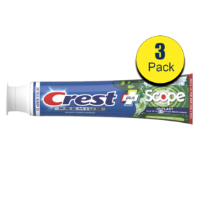 Crest Complete + Scope Outlast Ultra Toothpaste, 6.3 oz., 3 pack
