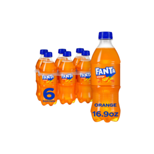 Fanta Orange Soda, 16.9 fl oz, 6 Pack